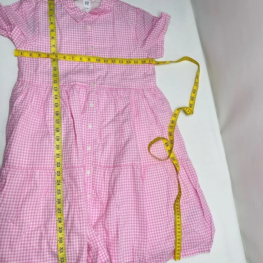 Gap Kids girls plaid shirt dress size XXL NWOT button down